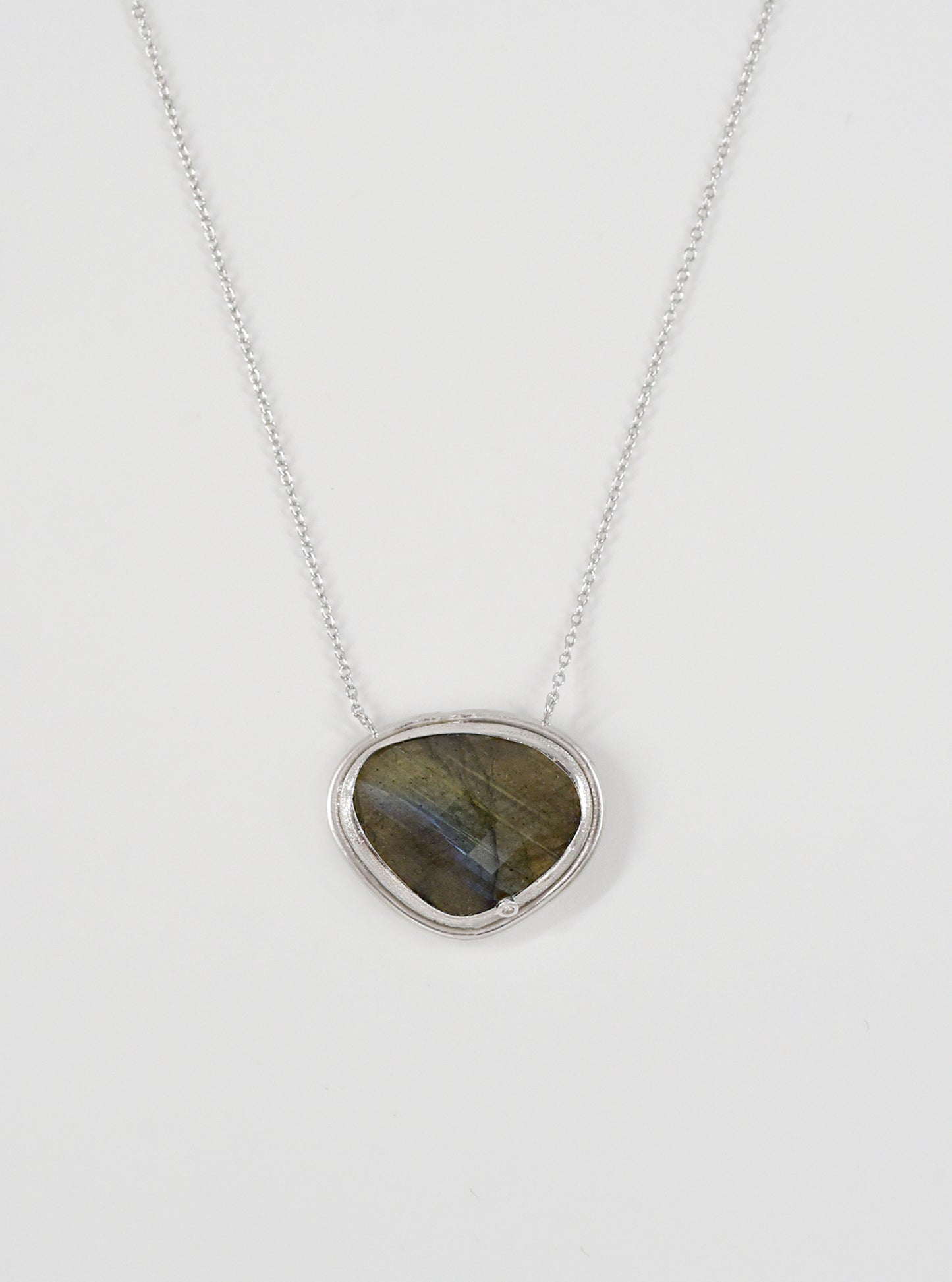 Natural Gemstone Kidney Shaped Necklace
