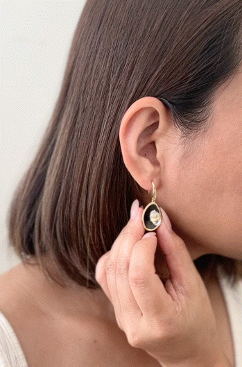 Aurora Spin Herkimer Diamond Earrings