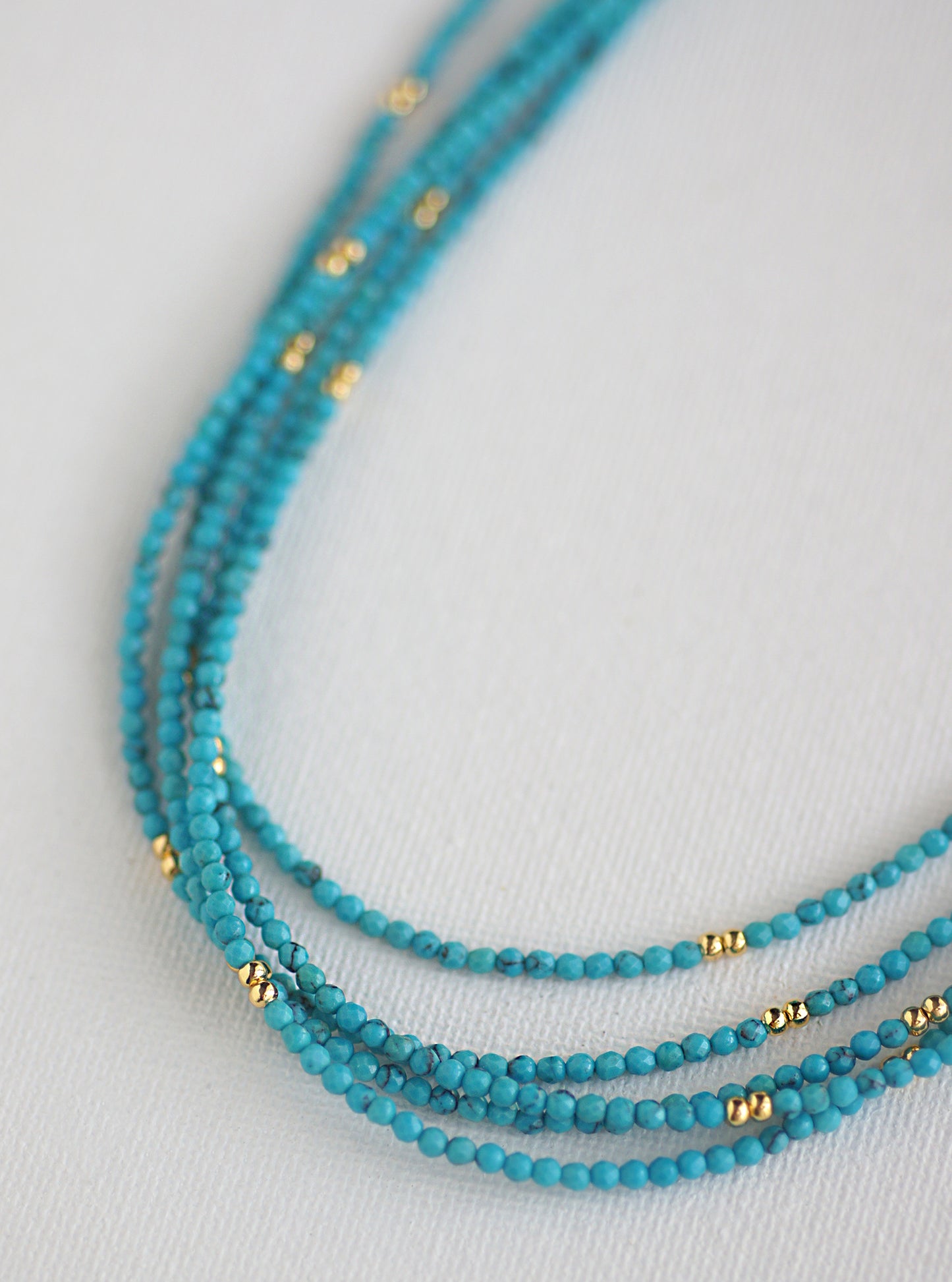 Wire Beaded Gemstones Neckalce