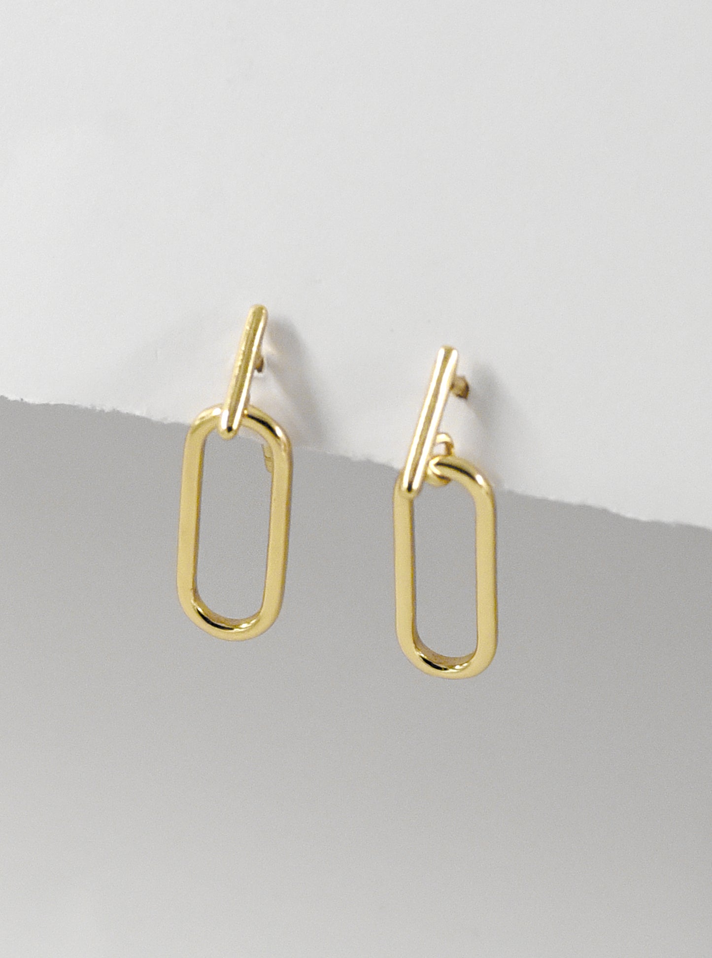 Simple Rectangle Stud Earrings
