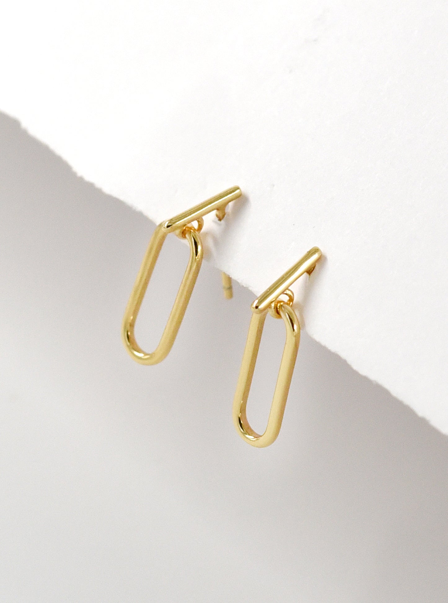 Simple Rectangle Stud Earrings