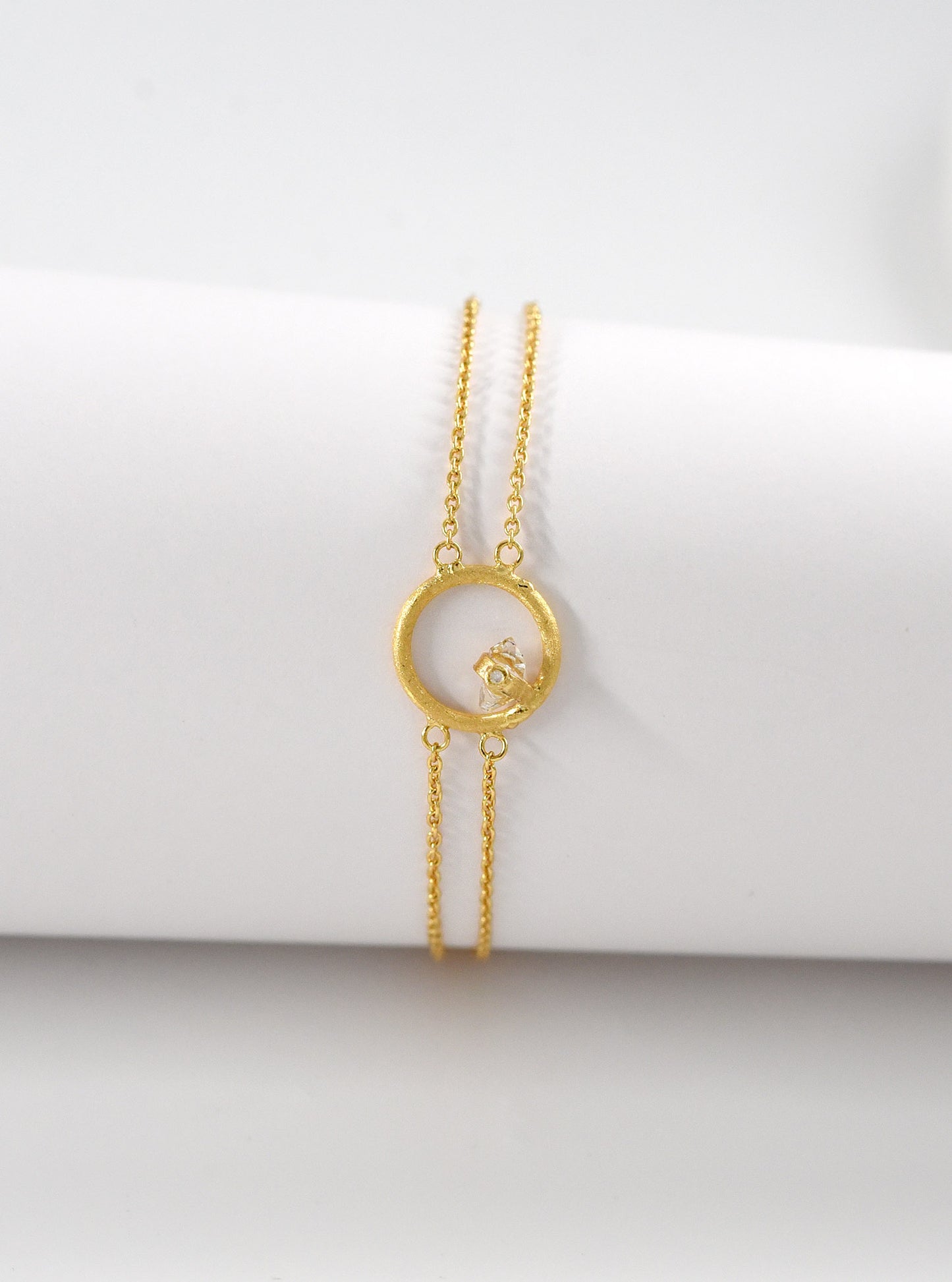 Herkimer Diamond Twiling Bracelect