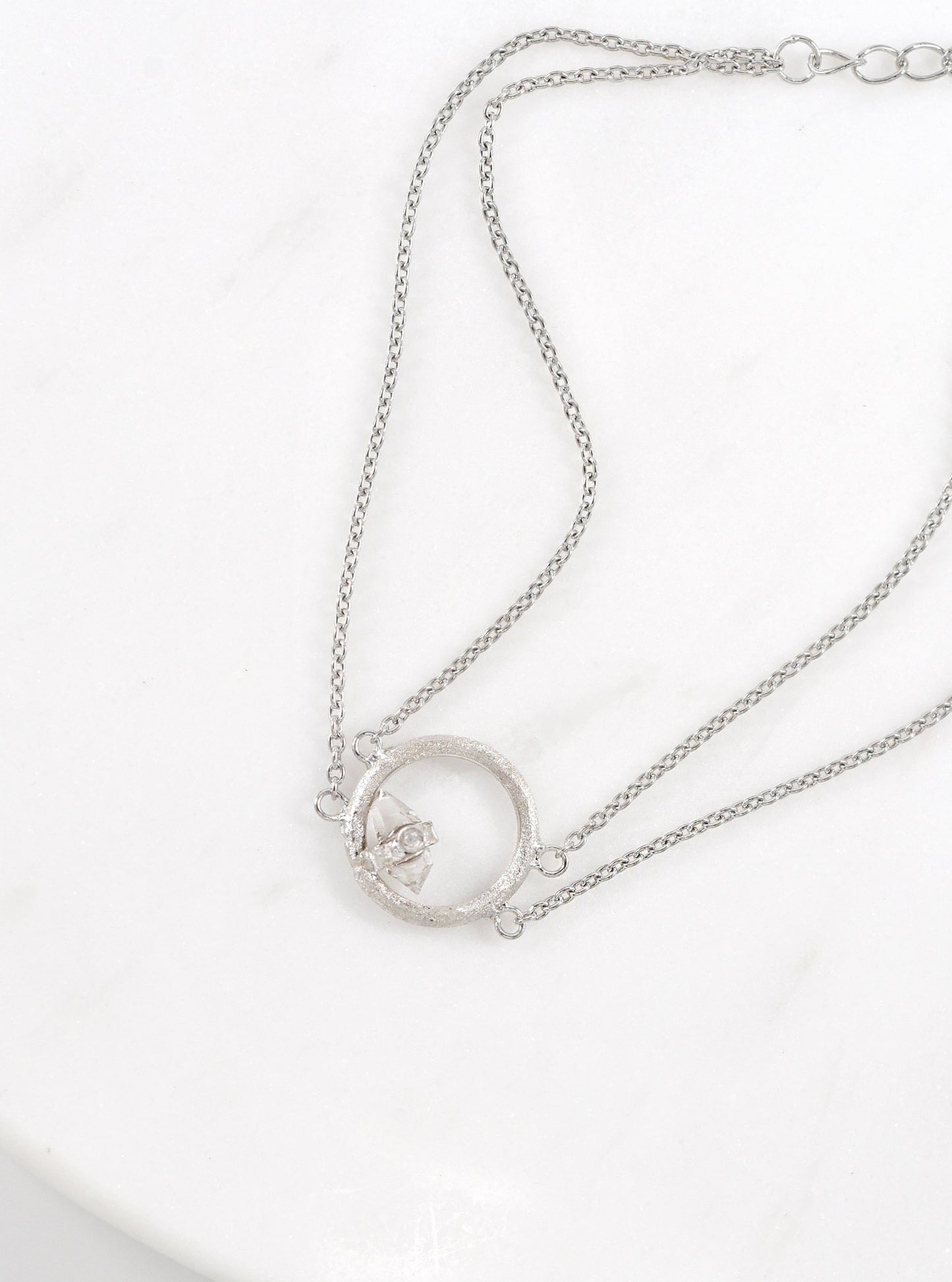 Herkimer Diamond Twiling Bracelect