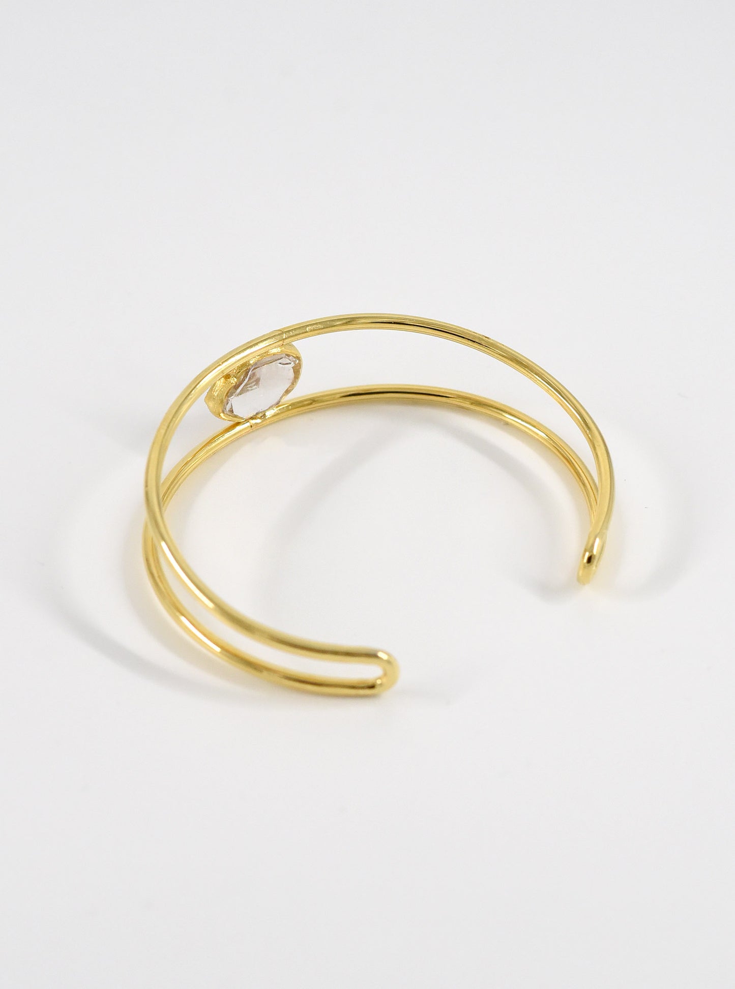 Herkimer Diamond Harmony Bangle