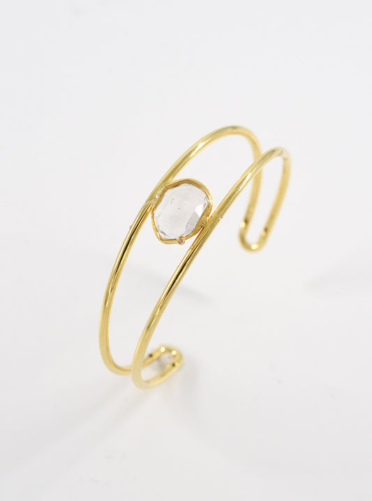 Herkimer Diamond Harmony Bangle