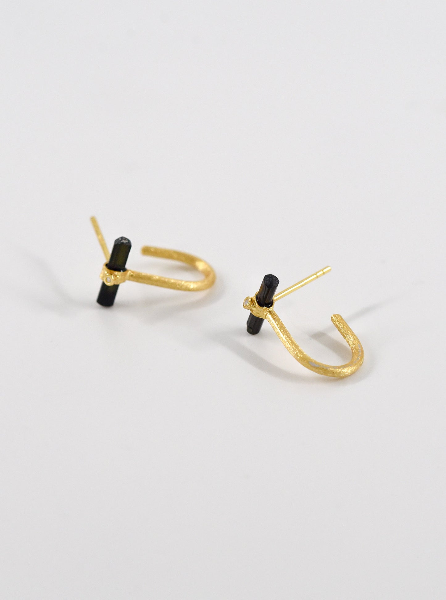 Tourmaline Orbit Hoop Earrings