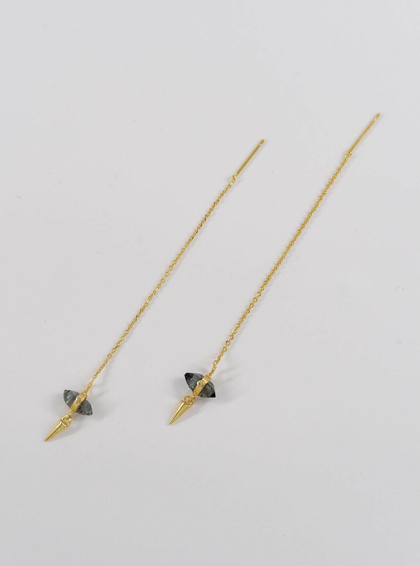 Tourmaline Cascade Chain Earrings