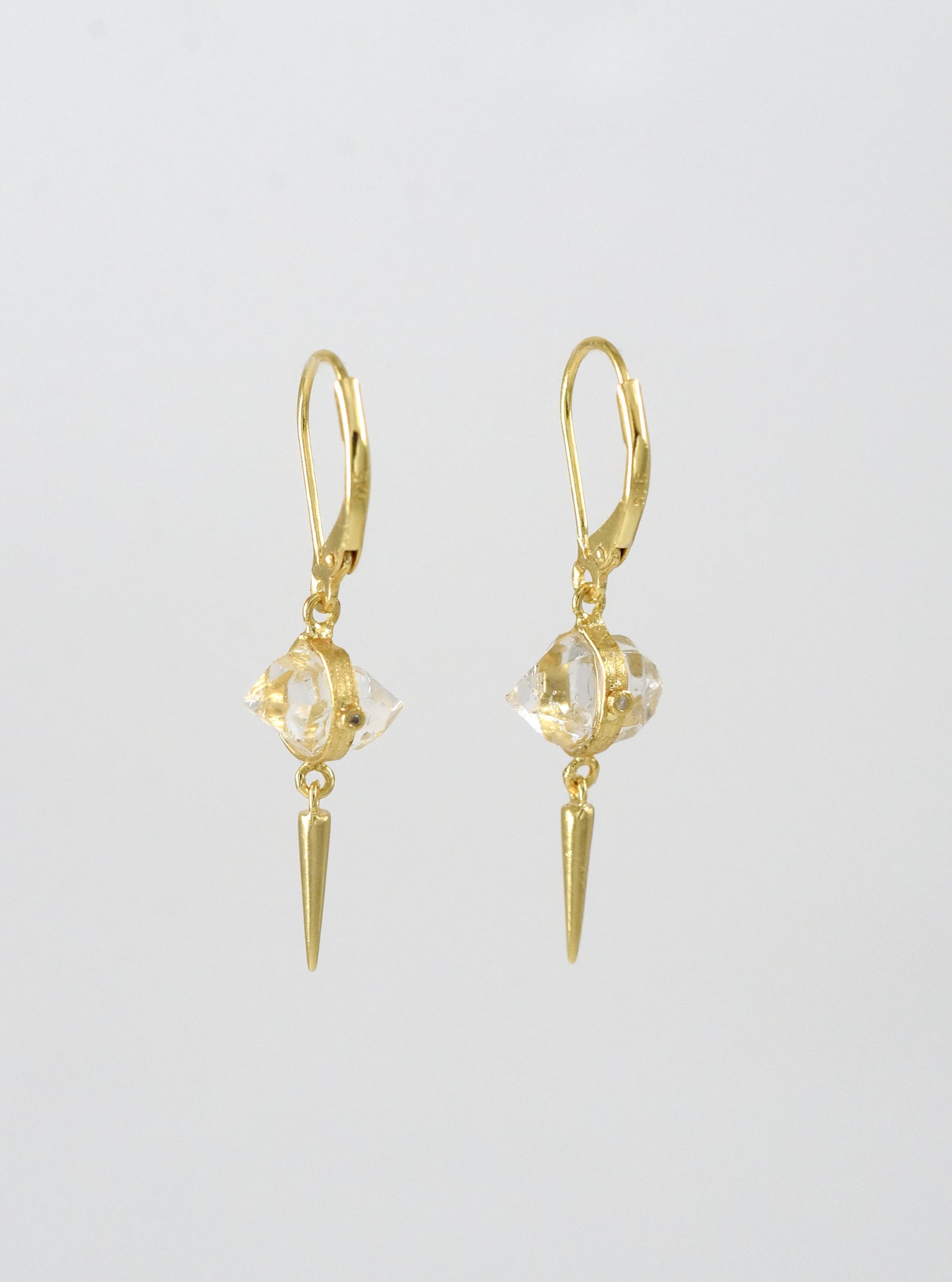Sparking Herkimer Diamond Drop Earrings