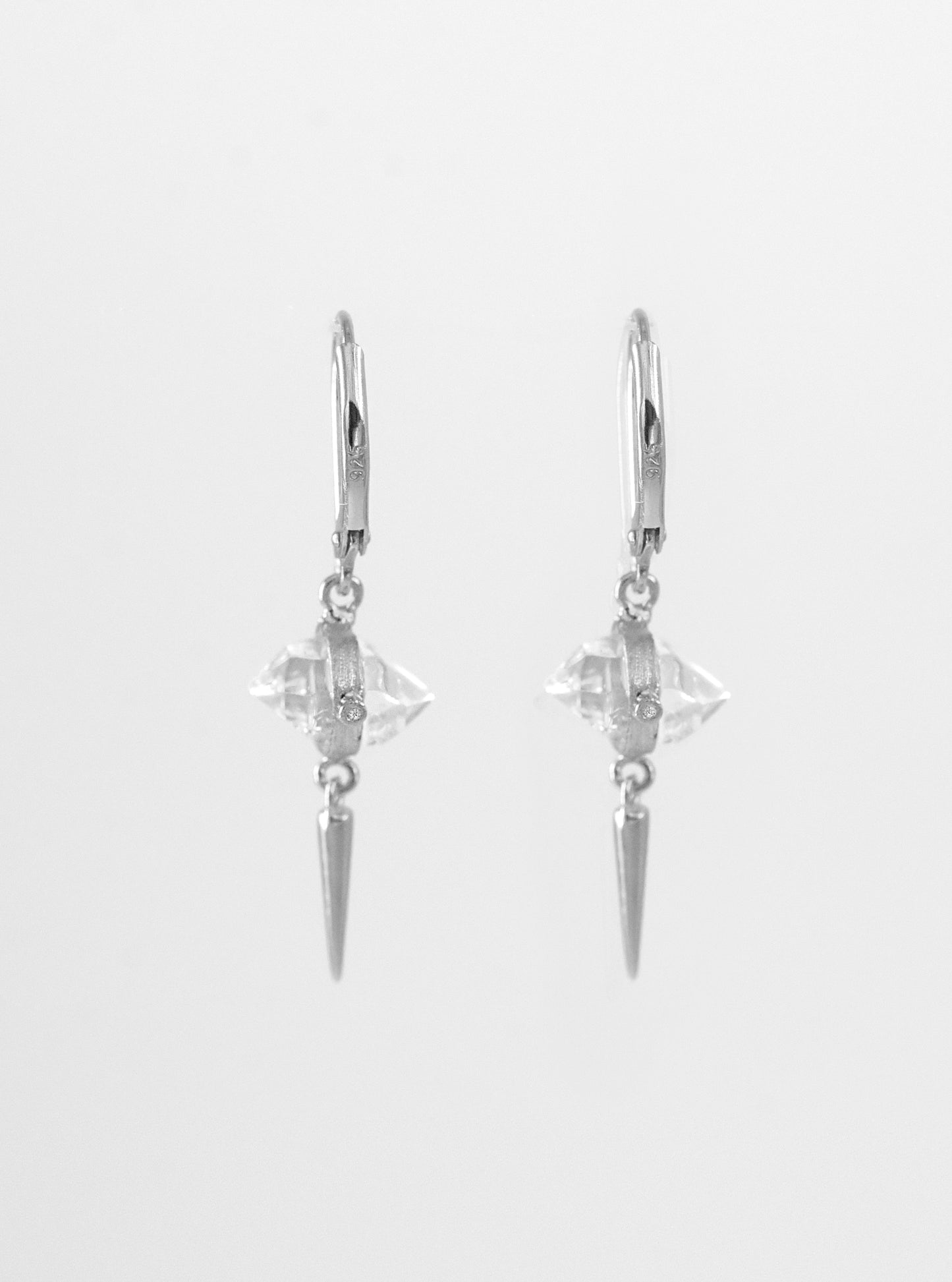 Sparking Herkimer Diamond Drop Earrings