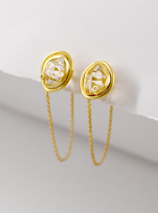 Herkimer Diamond Glamour Earrings