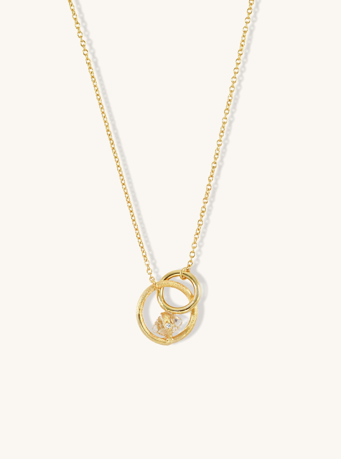 Infinite Loop Herkimer Necklace with Diamond