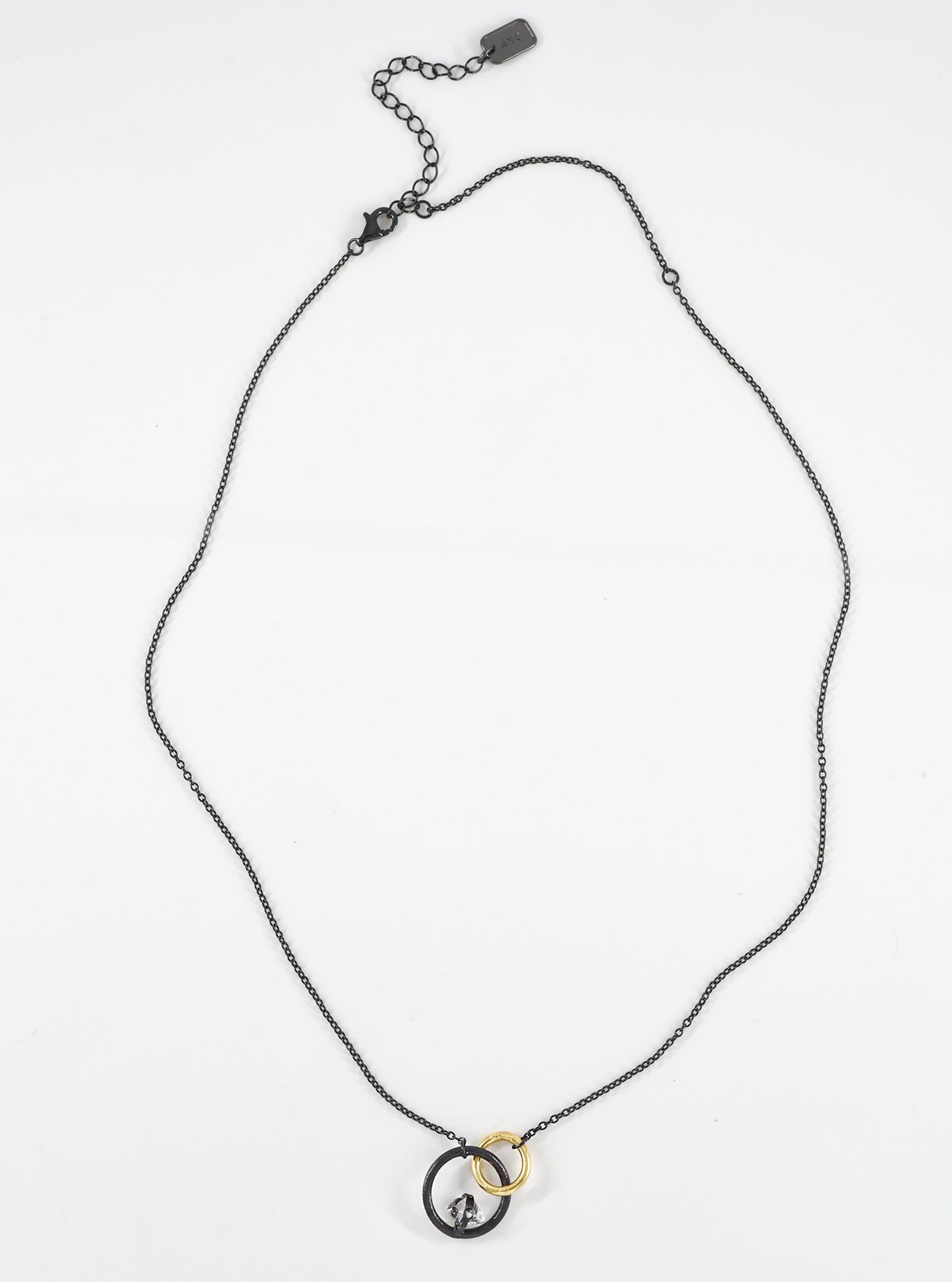 Infinite Loop Herkimer Necklace with Diamond