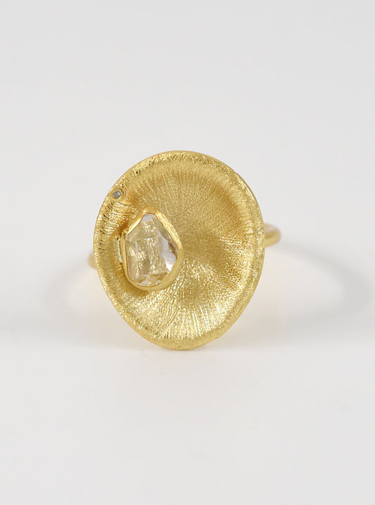 Herkimer Diamond Glamour Ring
