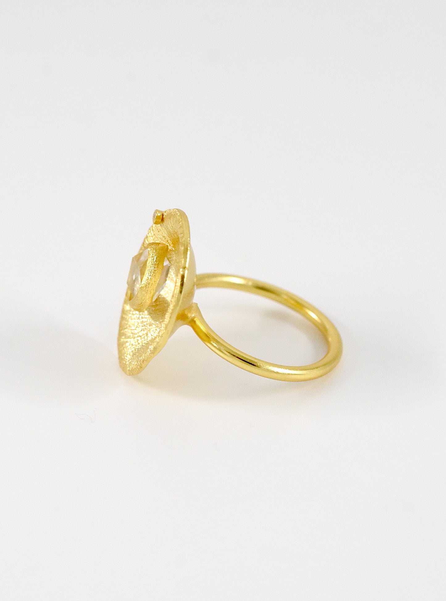 Herkimer Diamond Glamour Ring