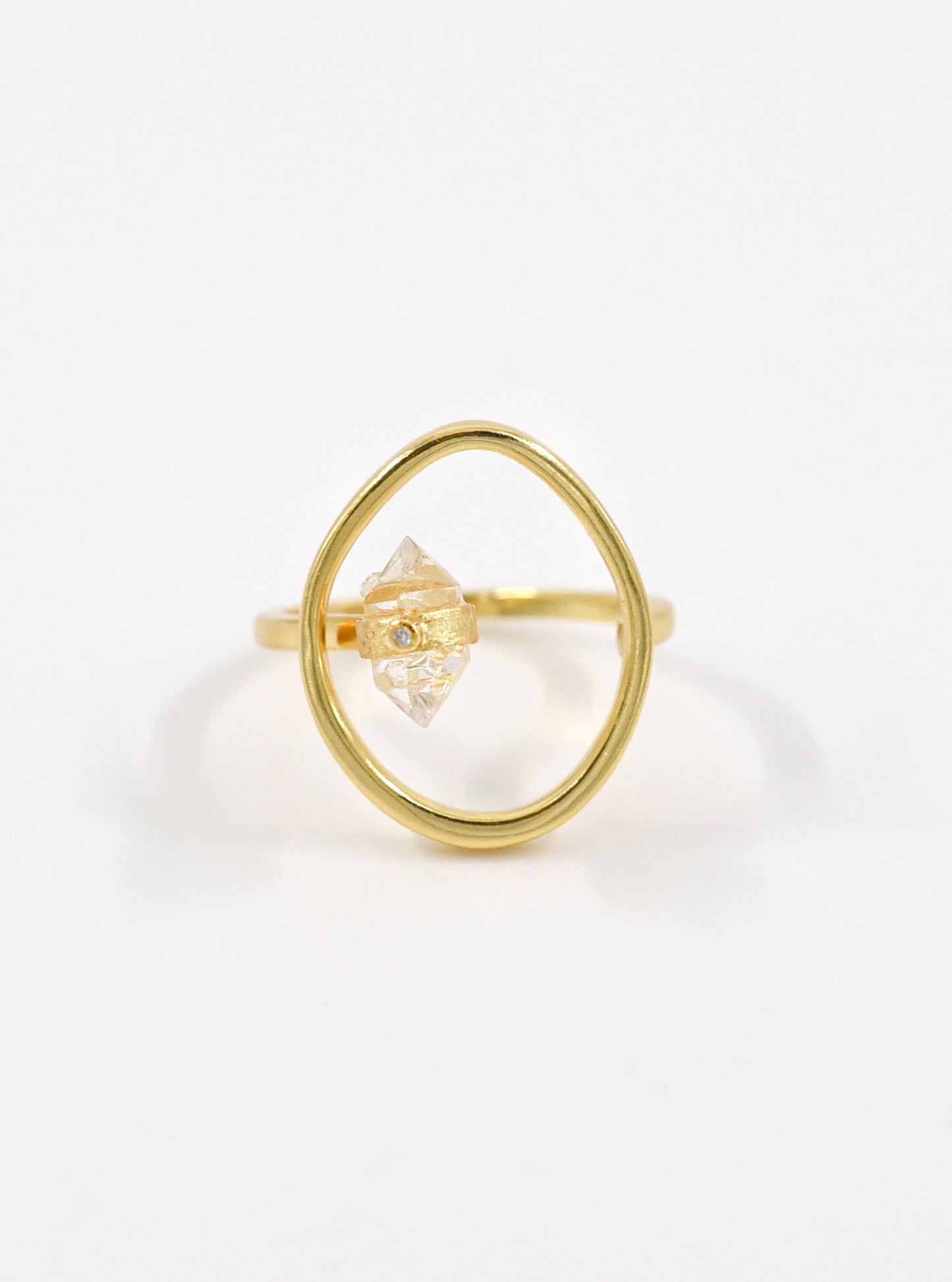 FlexiGlam Herkimer Diamond Ring