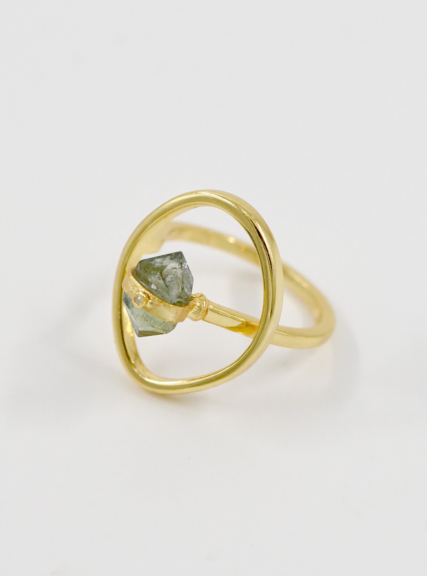 FlexiGlam Tourmaline With Diamond Ring