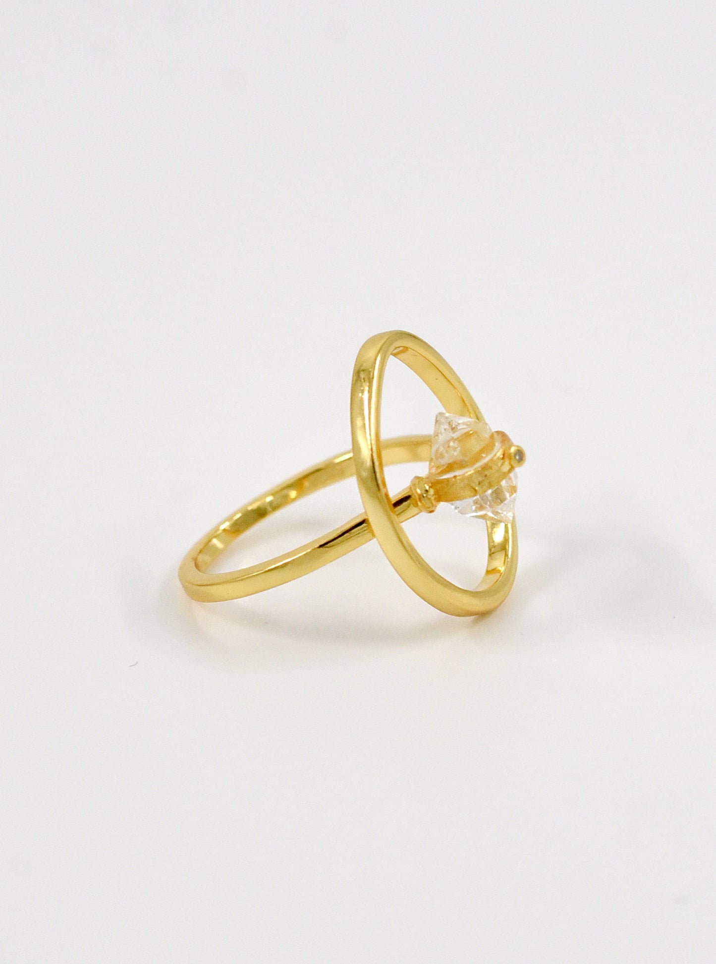 FlexiGlam Herkimer Diamond Ring