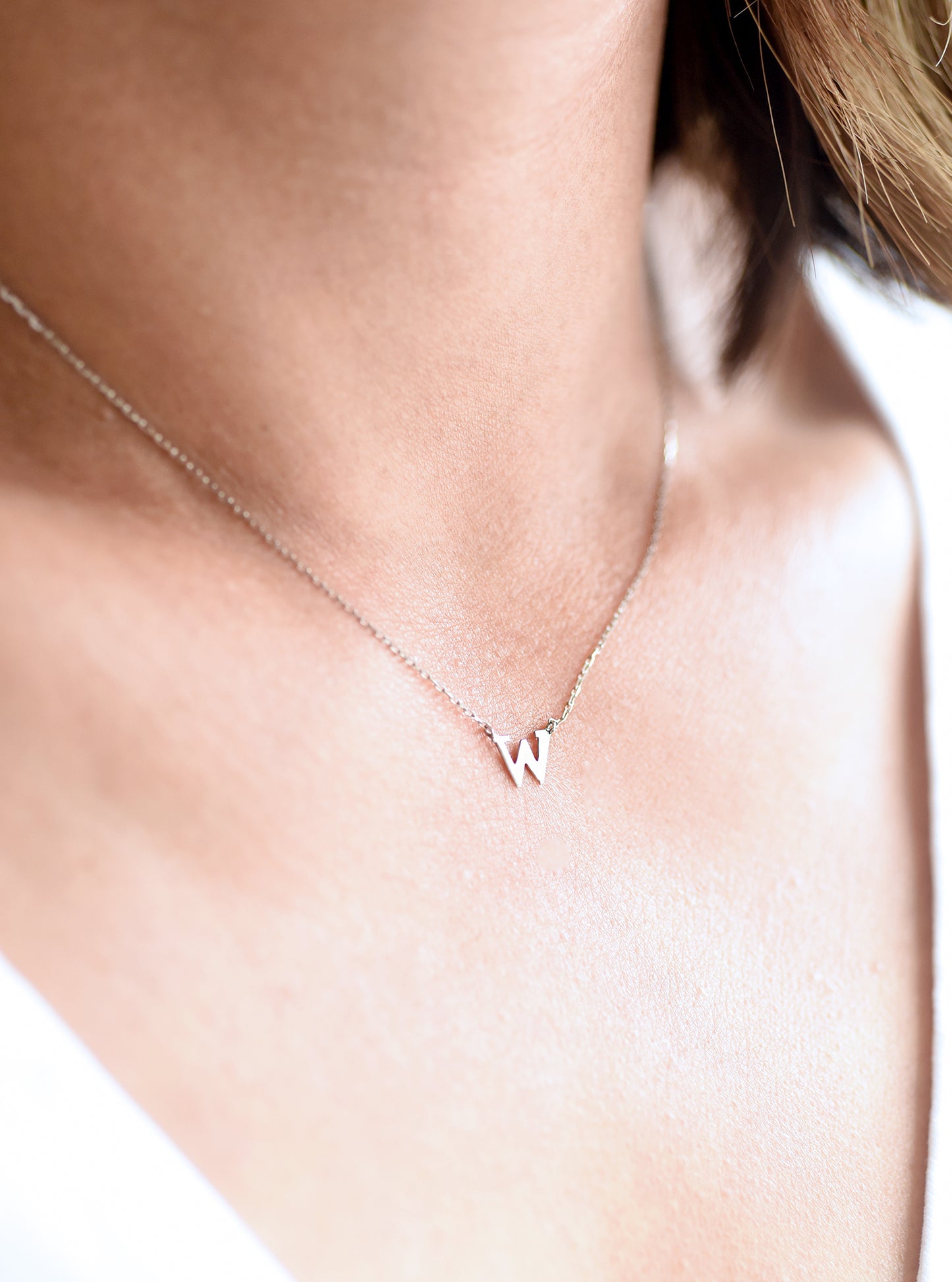 18k Gold Initial Necklace