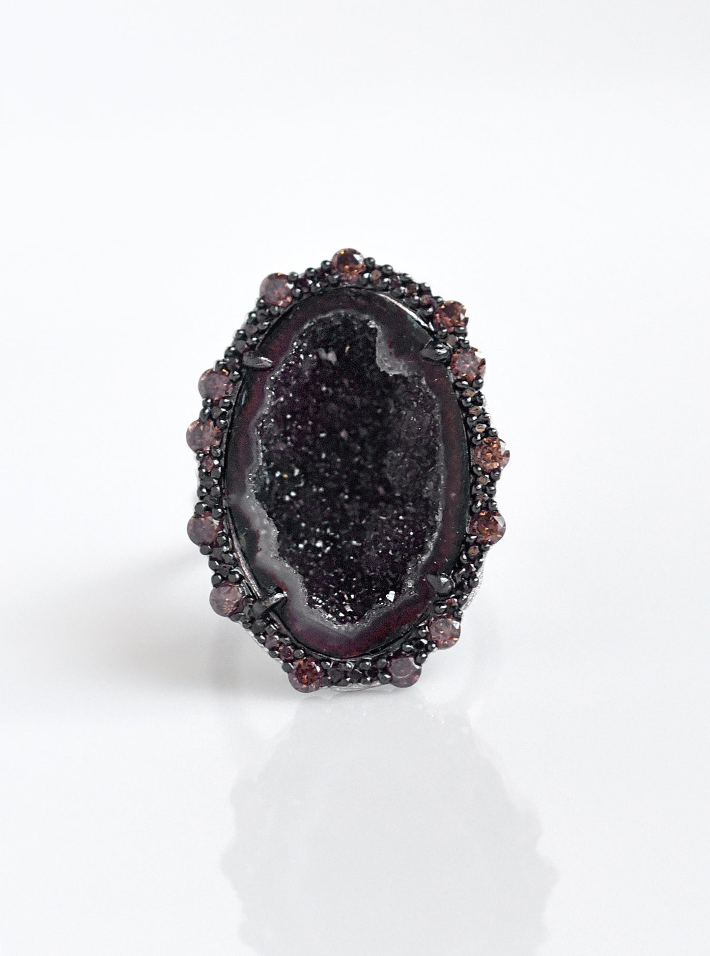 CZ Geode Freeform Ring