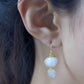 Oval and Teardrop Earrings