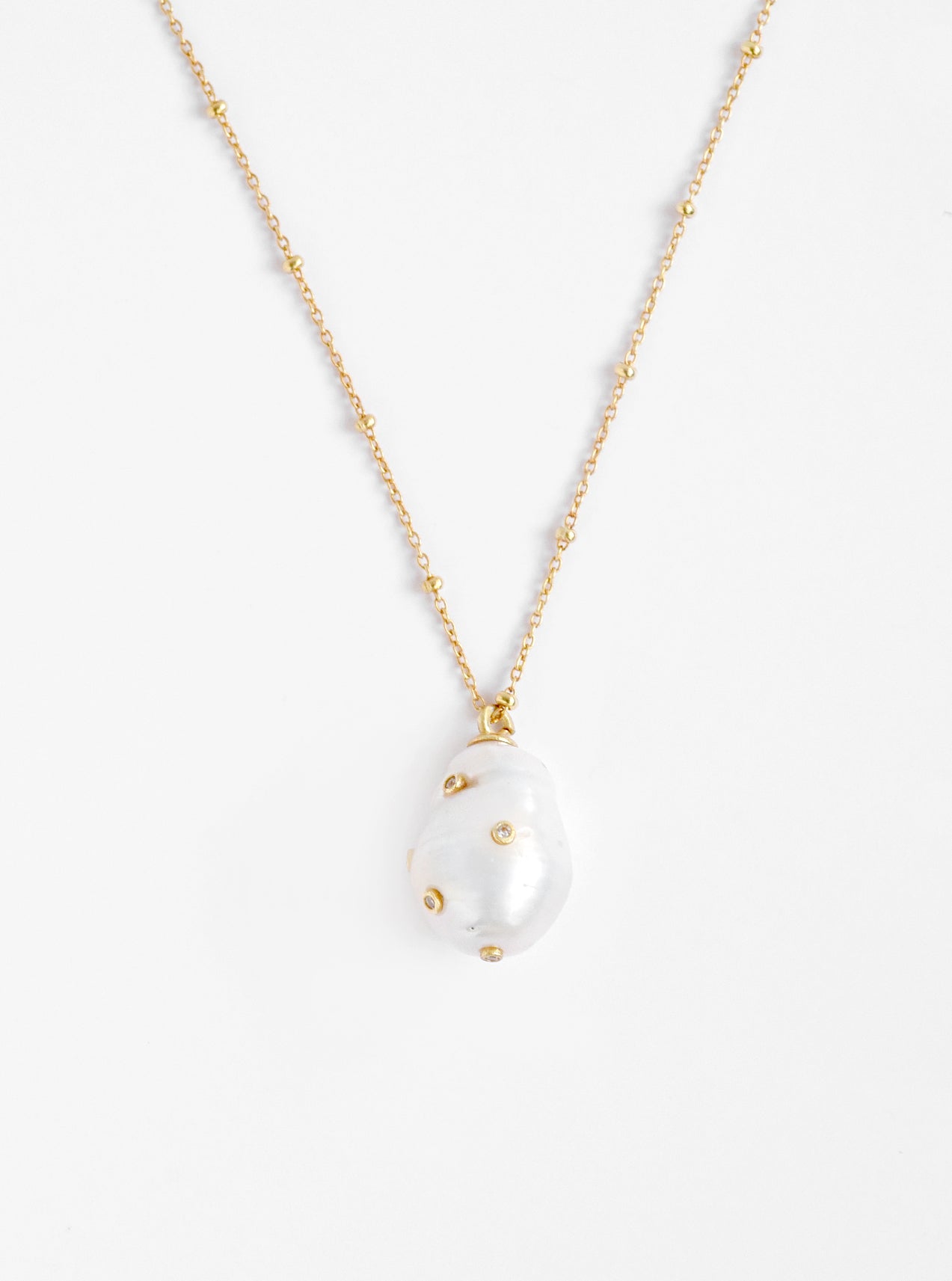 Hand Crafted Baroque Pearl Necklace