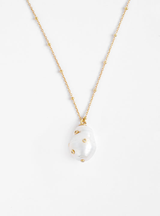 Hand Crafted Baroque Pearl Necklace