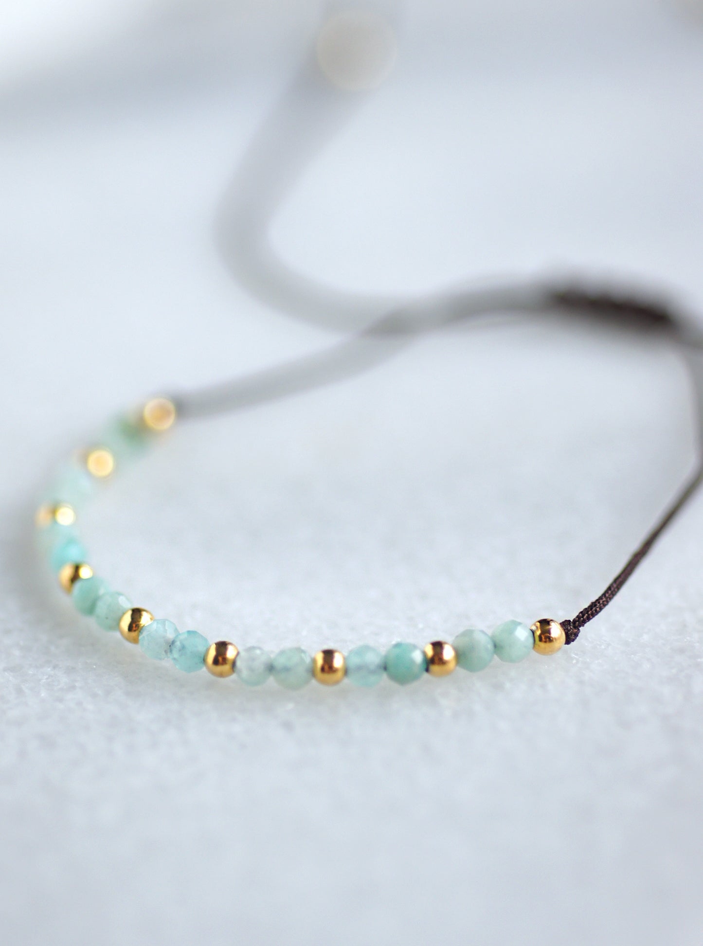 Adjustable Beaded Gemstone Bracelet