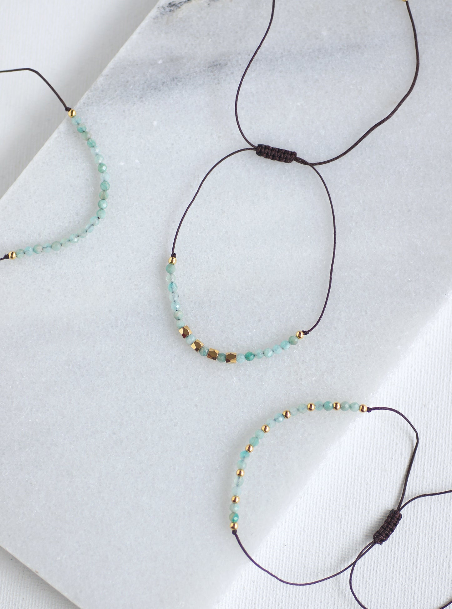 Adjustable Beaded Gemstone Bracelet