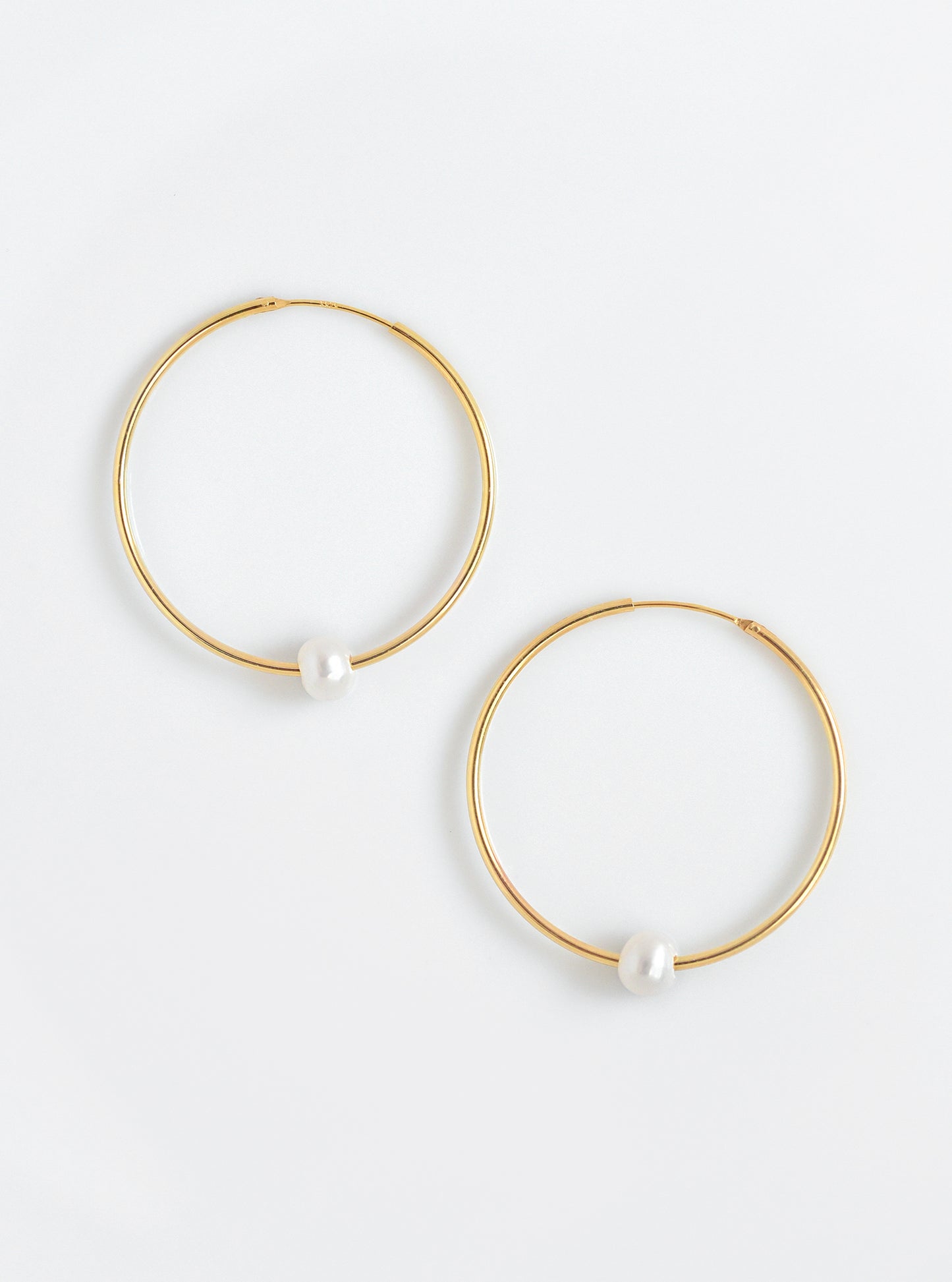 Big Hoop MOP Earrings