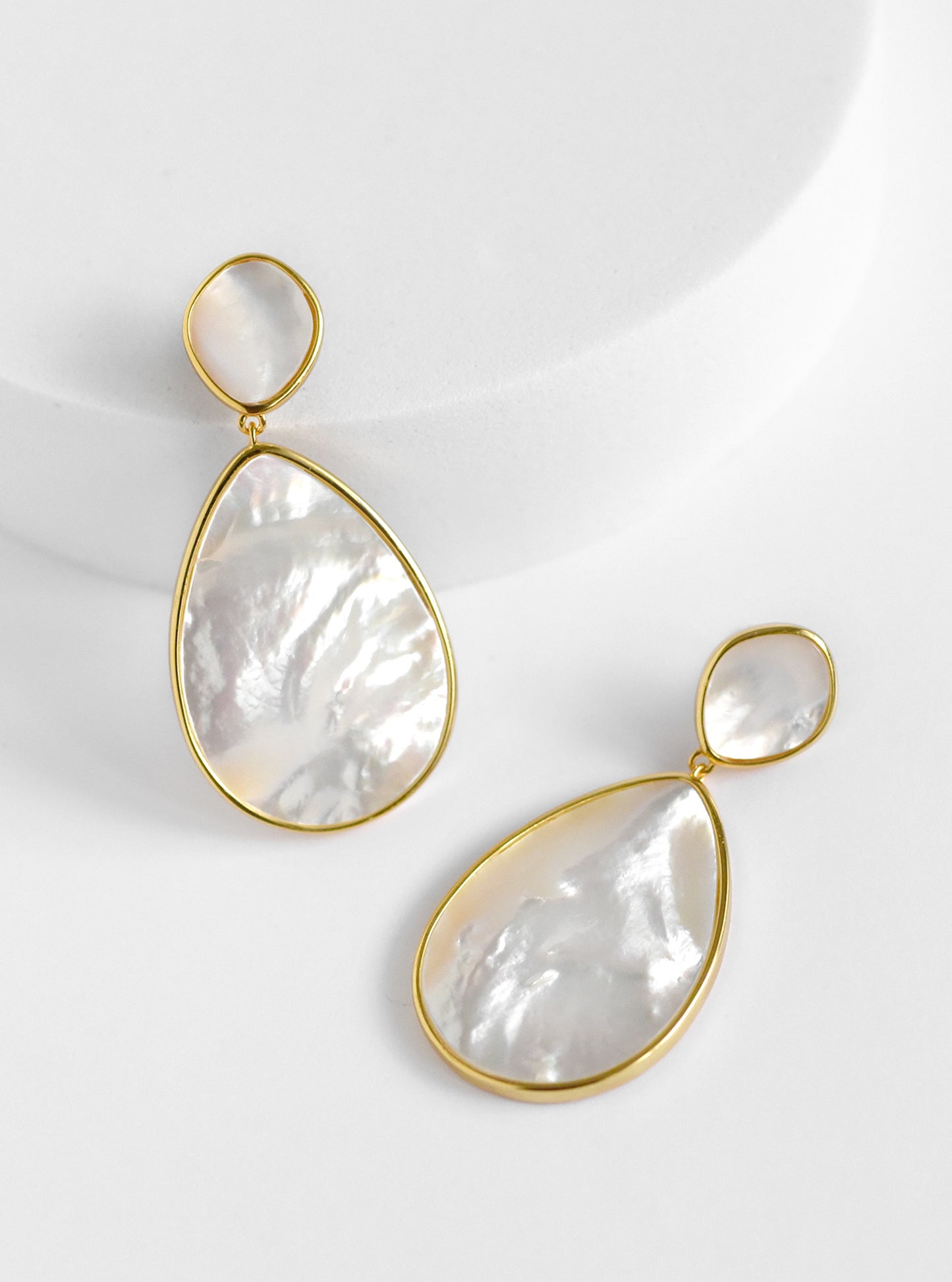 Double Teardrop Mop Earrings