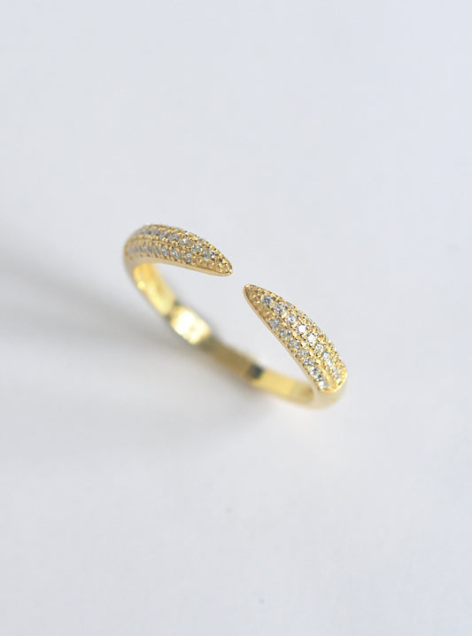 Minimalist open CZ Ring