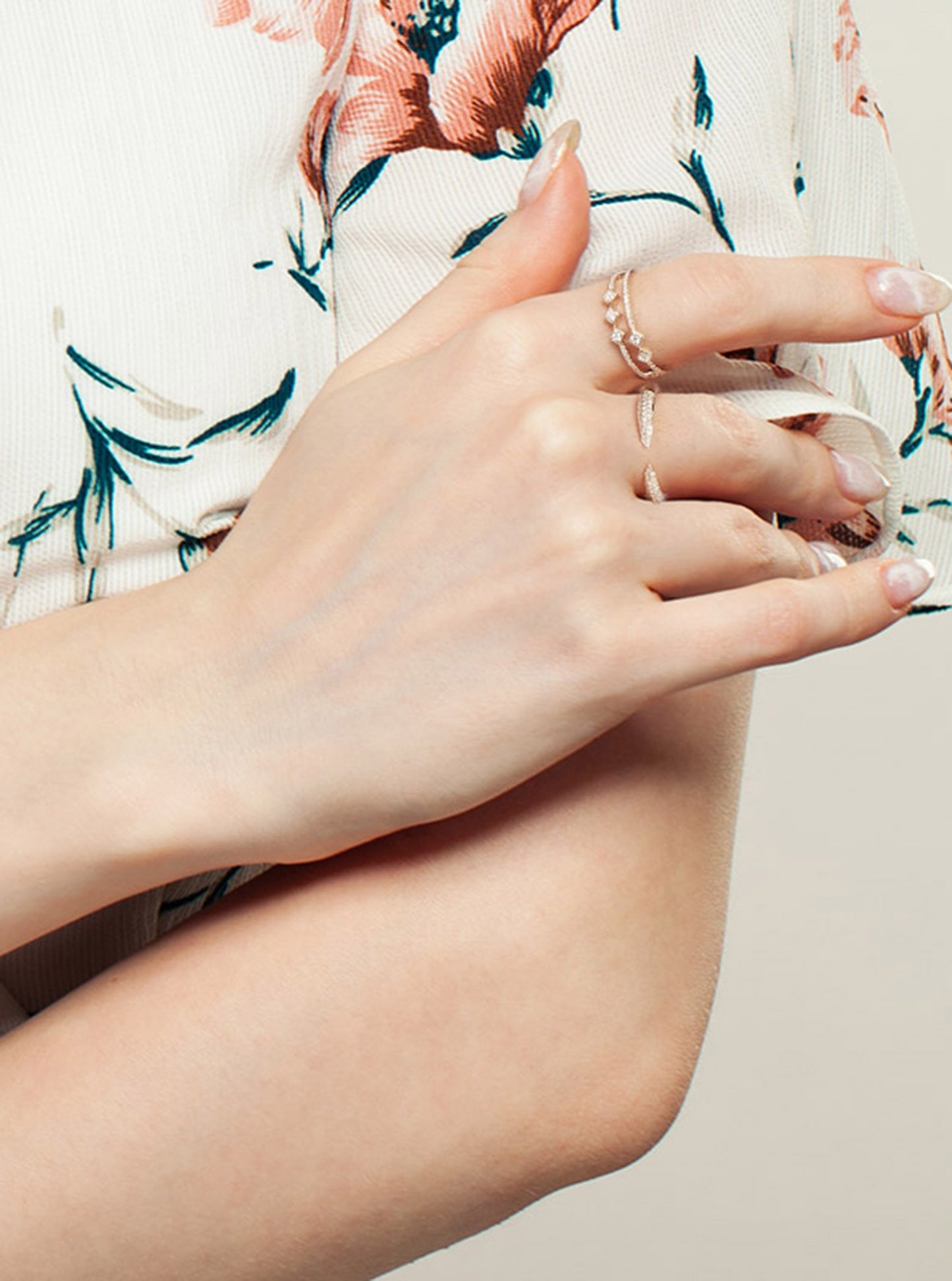 Minimalist open CZ Ring