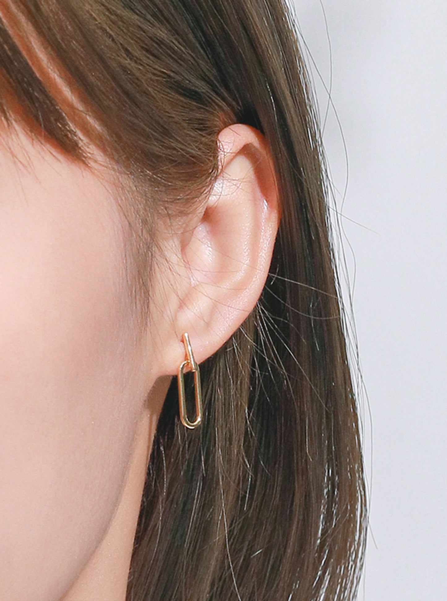 Simple Rectangle Stud Earrings
