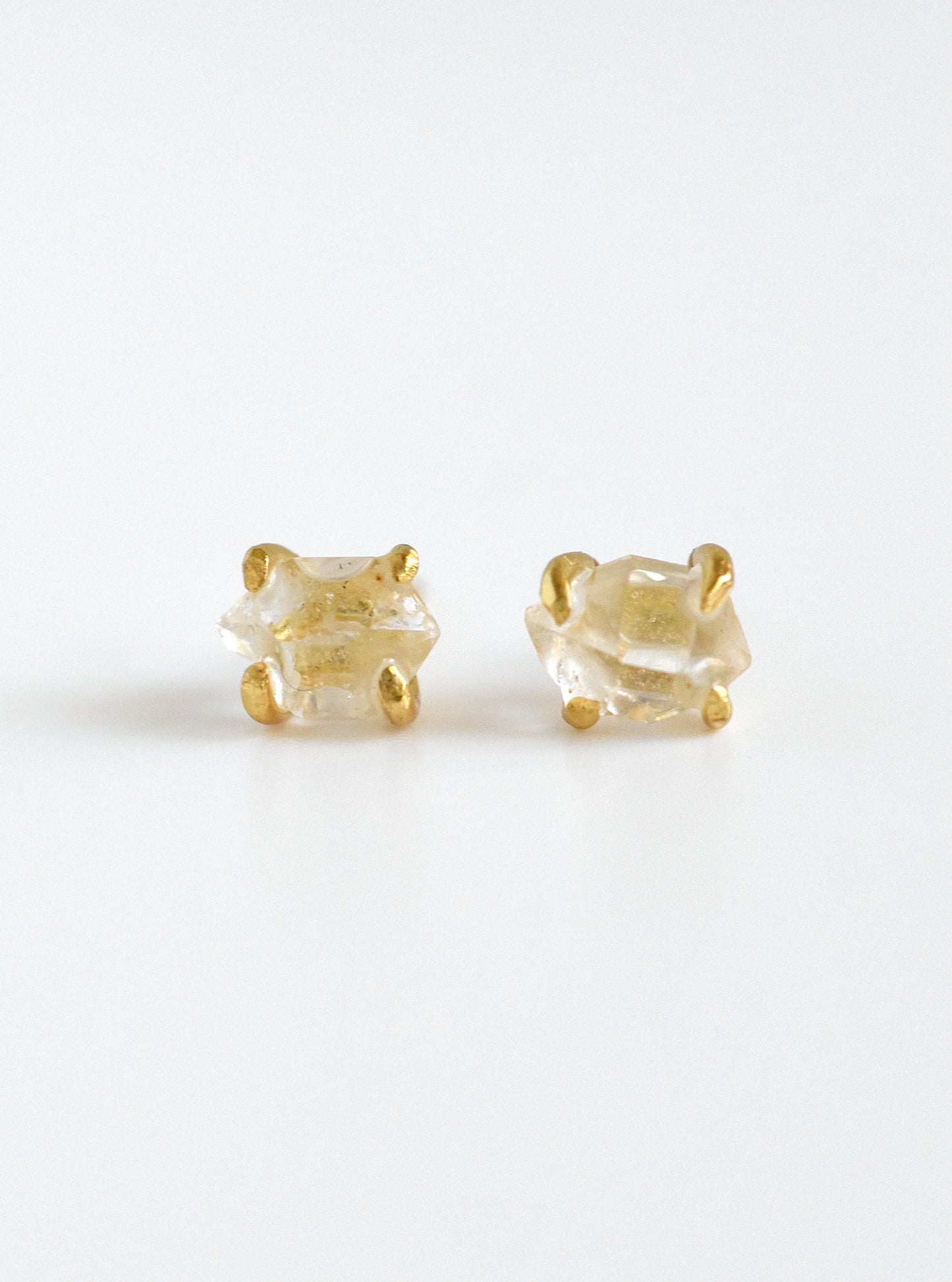 Herkimer Quartz Stud Earrings