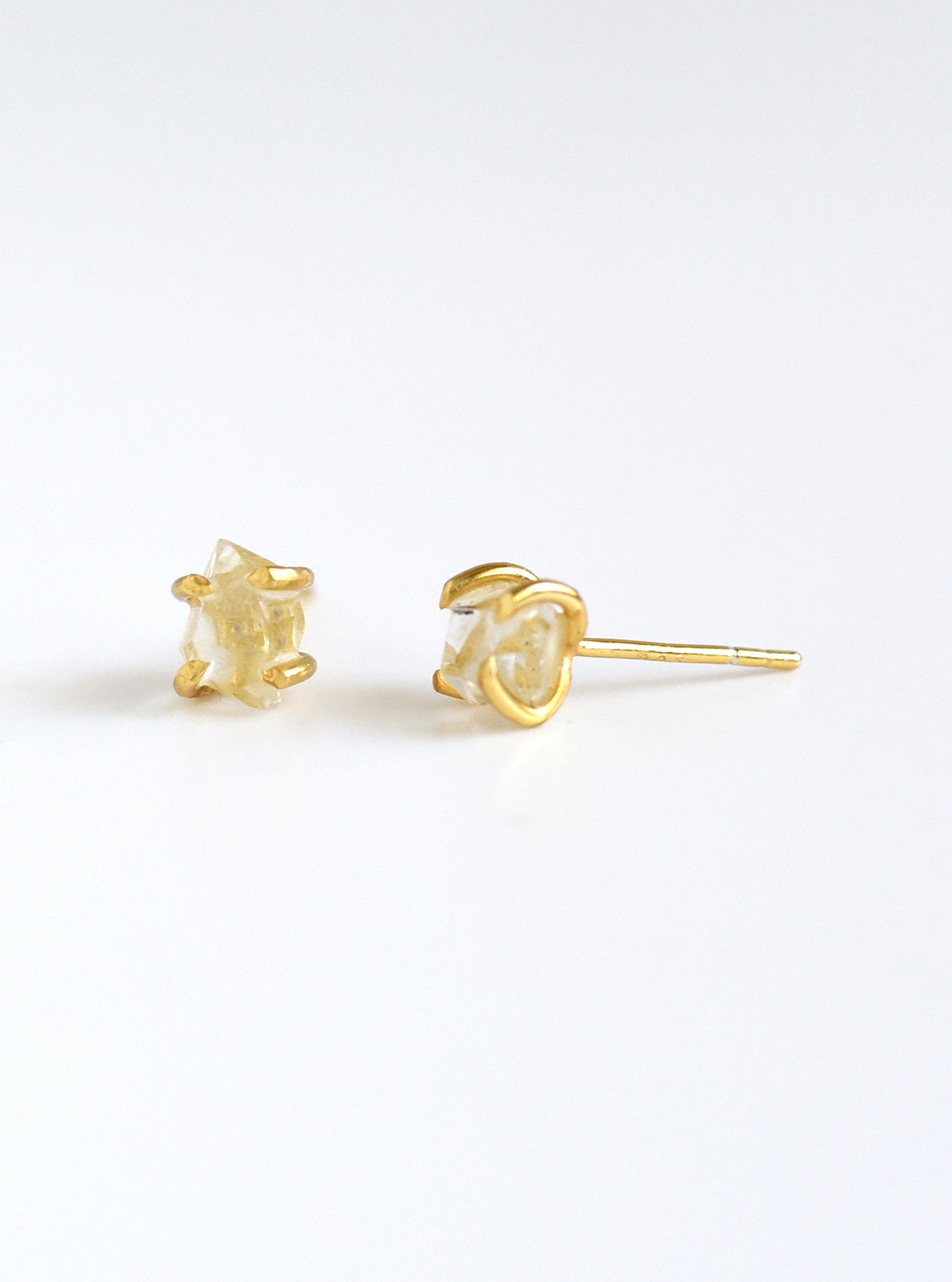 Herkimer Quartz Stud Earrings