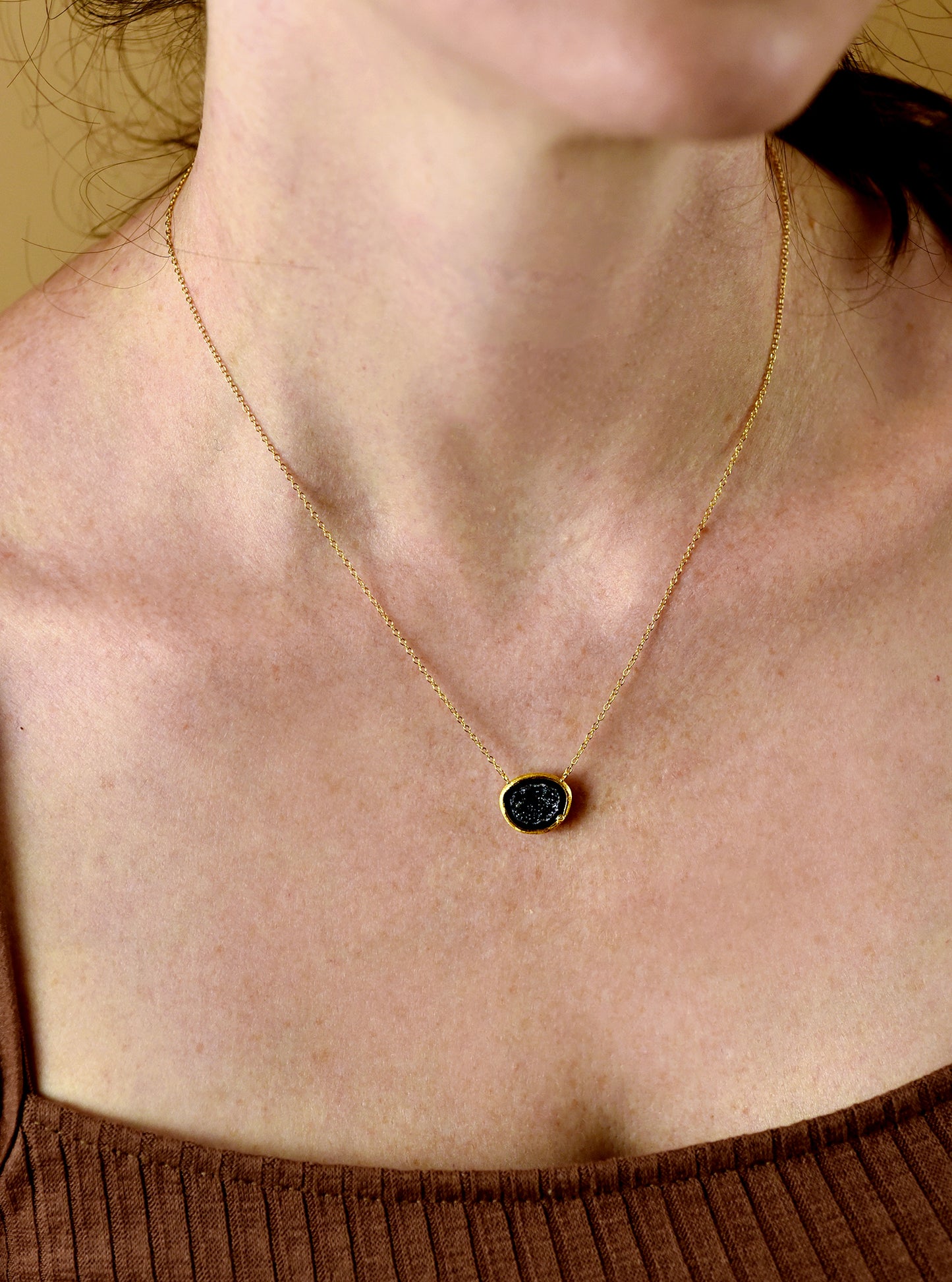 Diamond Geode Necklace