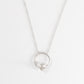 Herkimer Halo Necklace with Diamond