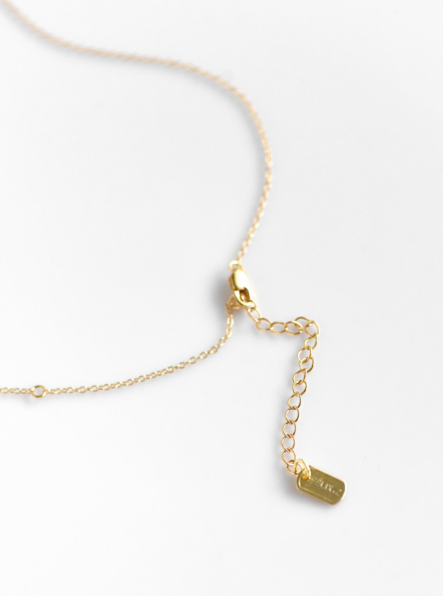Herkimer Quartz Drop Moonstone with Diamond Necklace