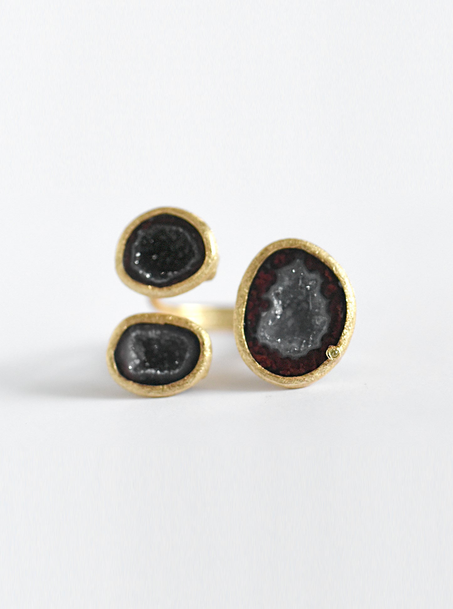 Diamond Triple Geode Ring