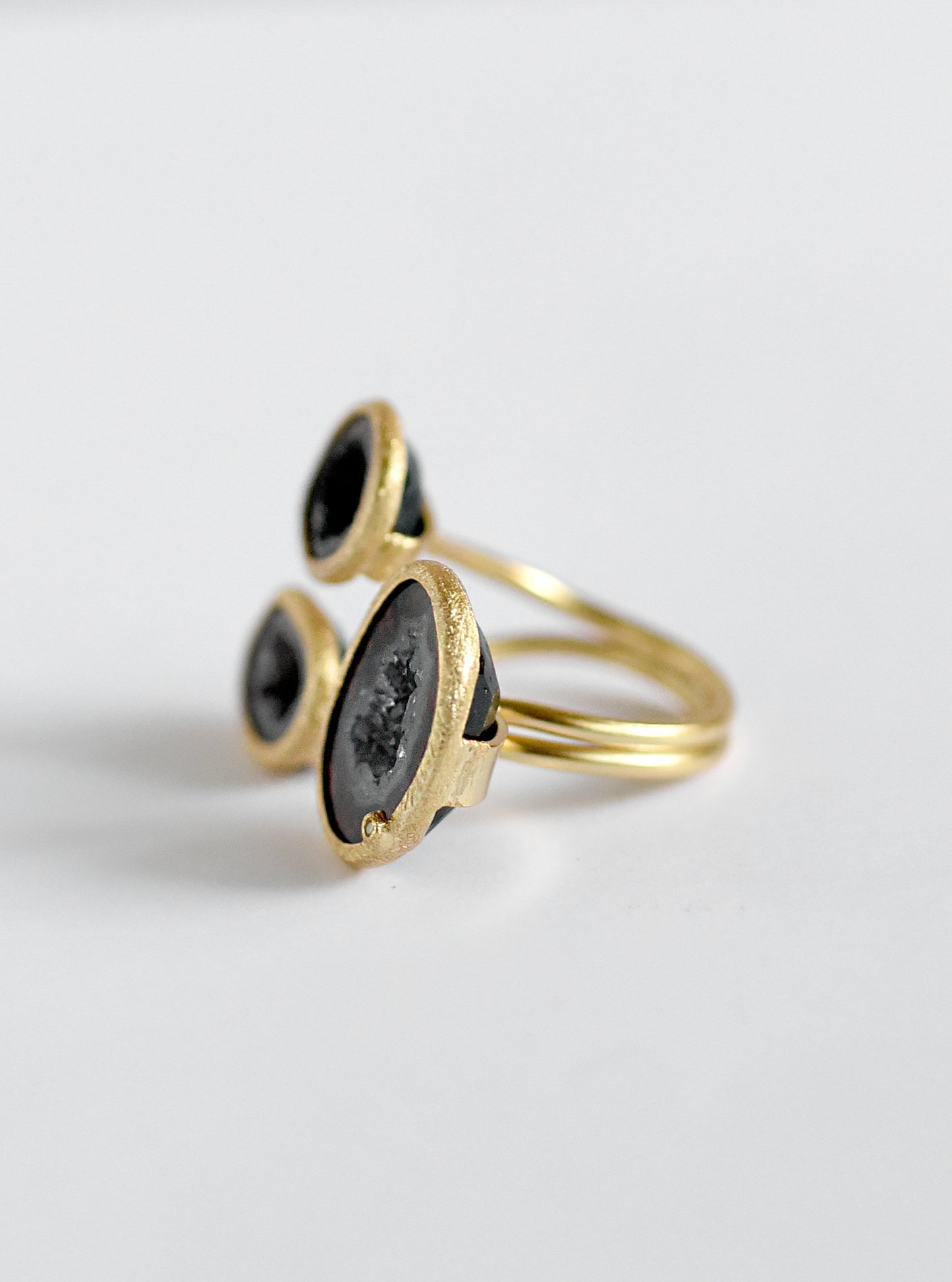 Diamond Triple Geode Ring