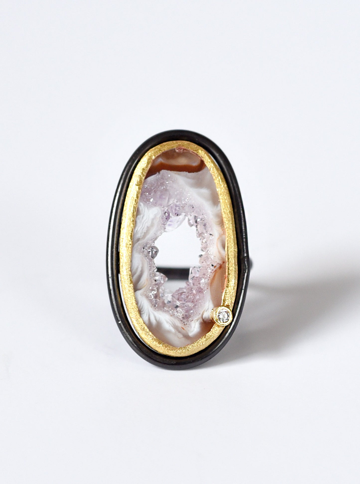 Natural Open Agate Ring