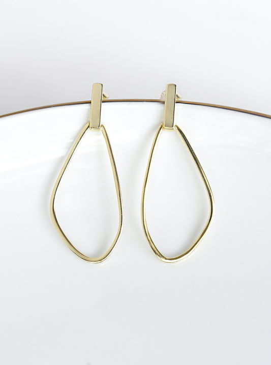 Free Form Plain Dangling Earrings
