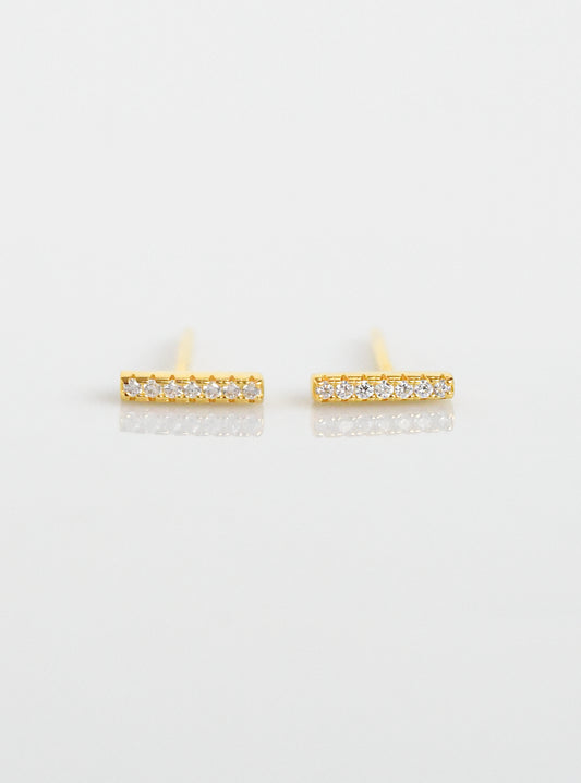 Mini Bar Stud Earrings