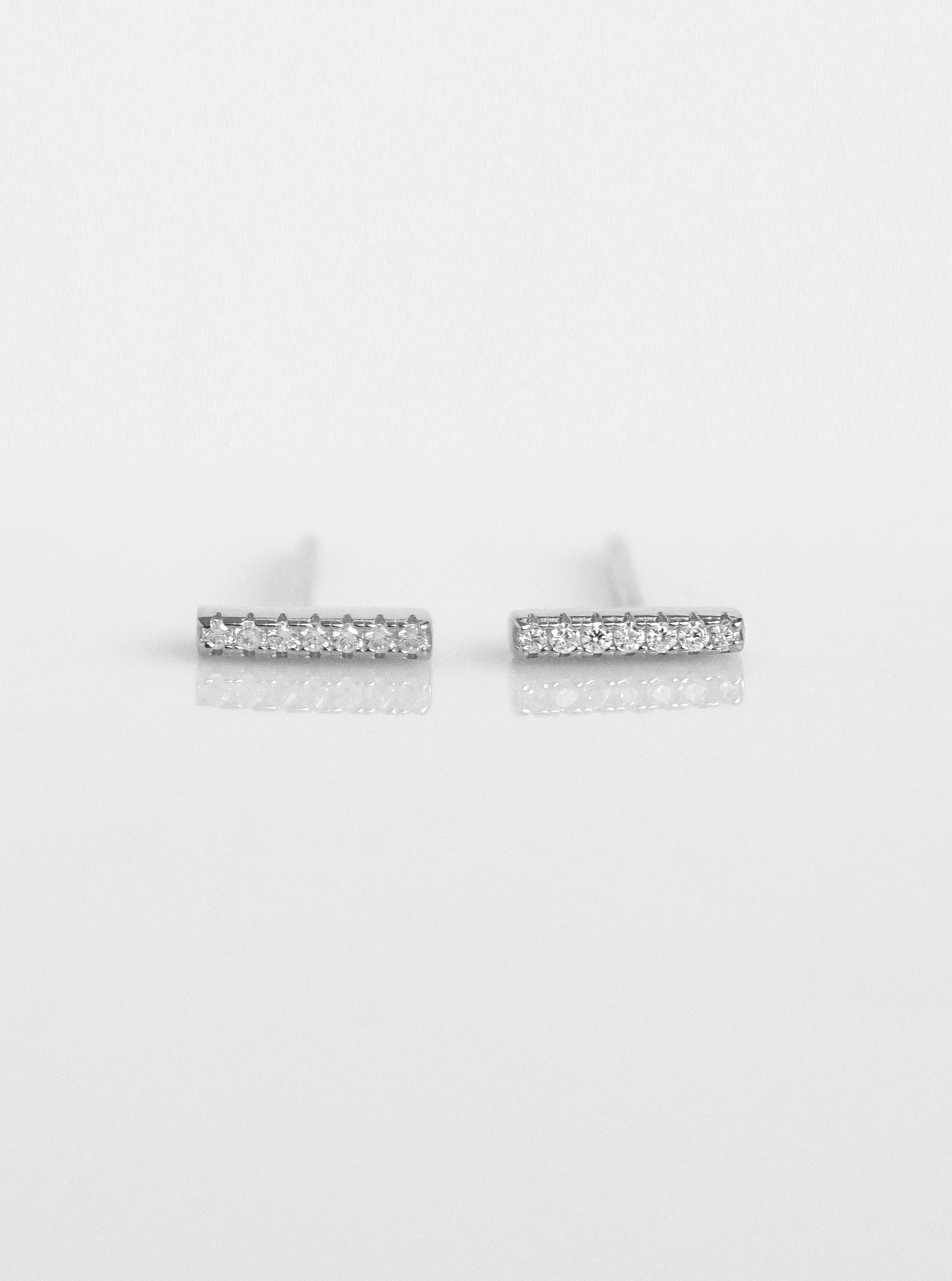 Mini Bar Stud Earrings