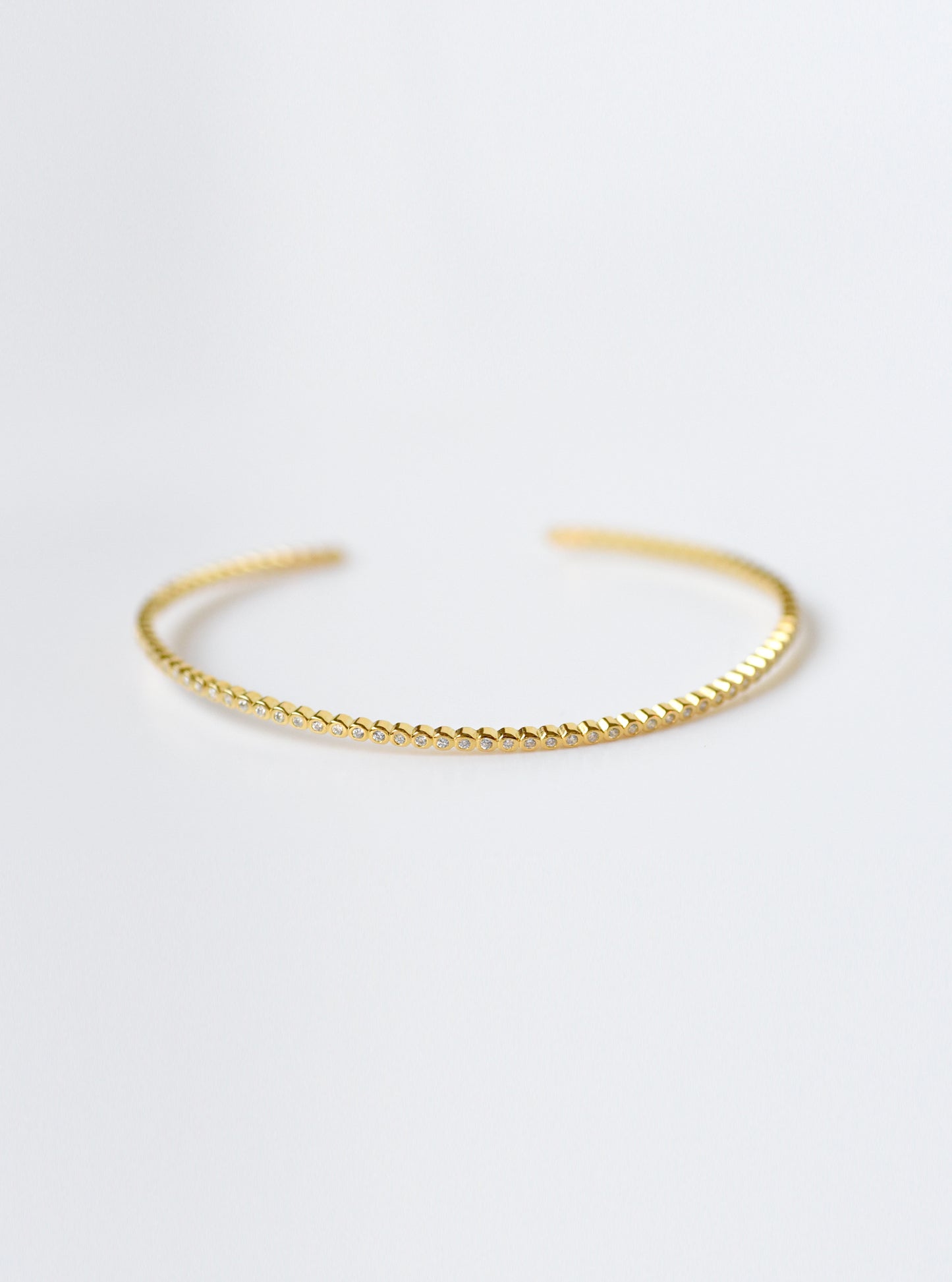 Adjustable & Stackable 925 Silver CZ Eternity Bracelet