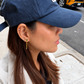 Jade Chain Drop Earrings with Diamond