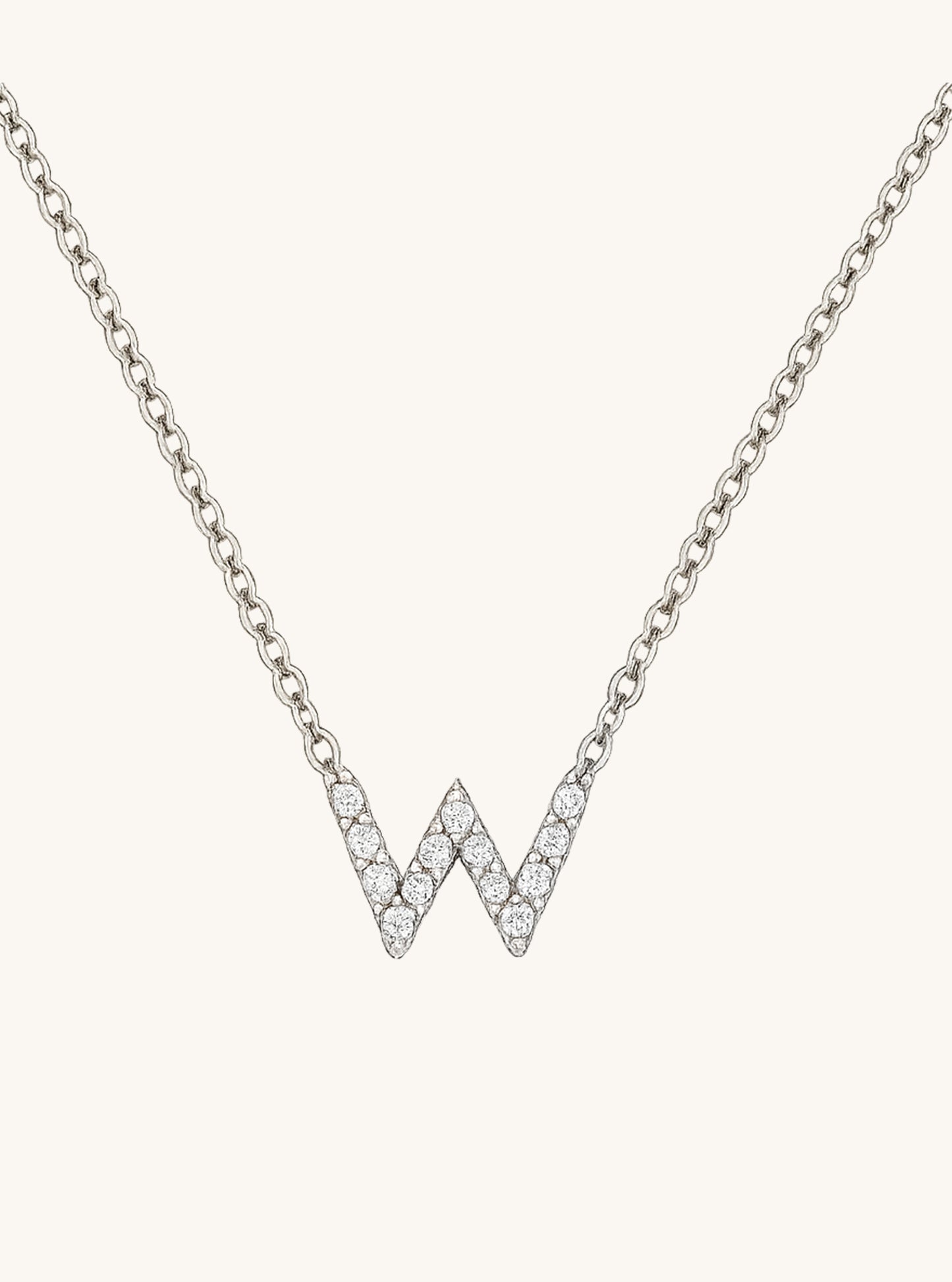18k Gold Initial with Diamond Necklace