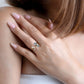 18K Solid Gold Green Tourmaline Bar Ring with Diamond
