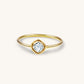 18K Solid Gold Natural Diamond Ring