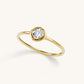 18K Solid Gold Natural Diamond Ring